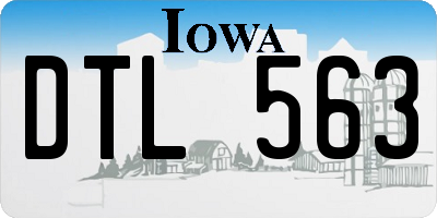 IA license plate DTL563