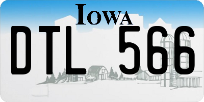IA license plate DTL566