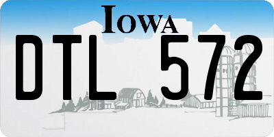 IA license plate DTL572