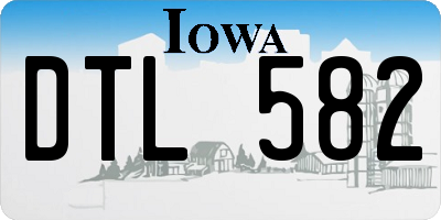 IA license plate DTL582