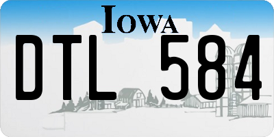 IA license plate DTL584
