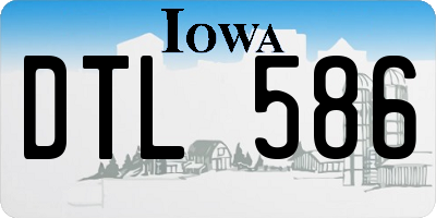 IA license plate DTL586