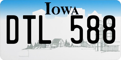 IA license plate DTL588
