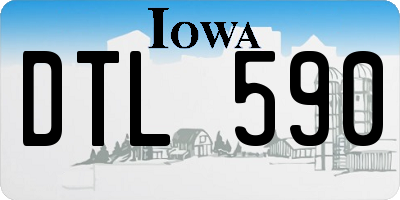 IA license plate DTL590
