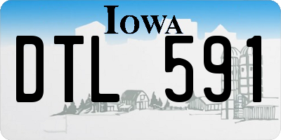 IA license plate DTL591