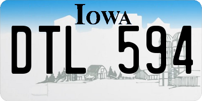 IA license plate DTL594