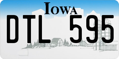 IA license plate DTL595