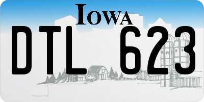 IA license plate DTL623
