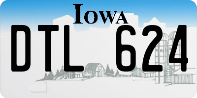 IA license plate DTL624