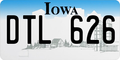 IA license plate DTL626