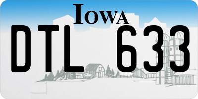 IA license plate DTL633