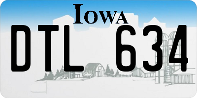 IA license plate DTL634