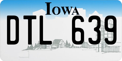 IA license plate DTL639