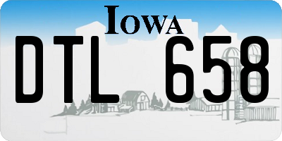 IA license plate DTL658