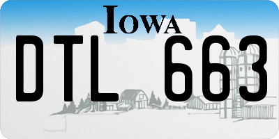 IA license plate DTL663