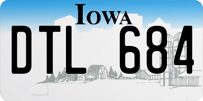 IA license plate DTL684