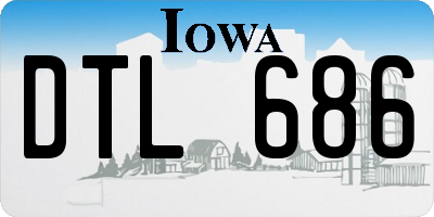 IA license plate DTL686