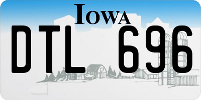 IA license plate DTL696