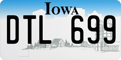 IA license plate DTL699