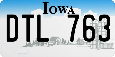 IA license plate DTL763