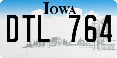 IA license plate DTL764
