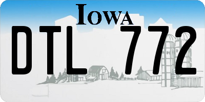 IA license plate DTL772