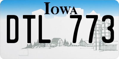 IA license plate DTL773