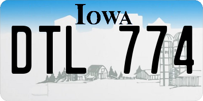IA license plate DTL774