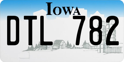 IA license plate DTL782