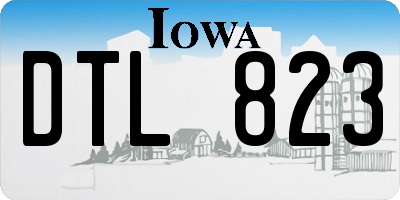 IA license plate DTL823