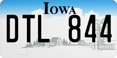 IA license plate DTL844