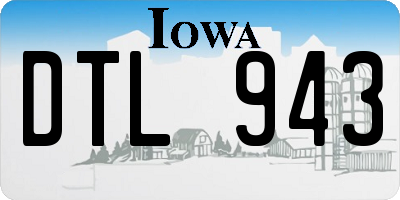 IA license plate DTL943