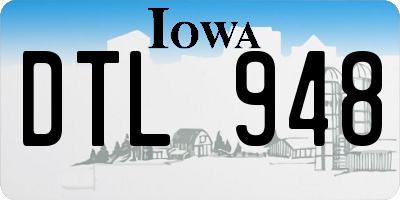 IA license plate DTL948