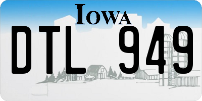 IA license plate DTL949