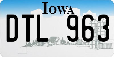 IA license plate DTL963