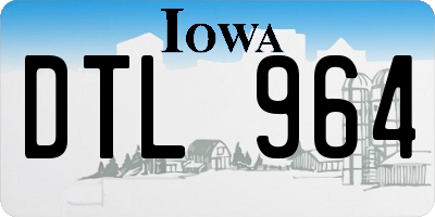 IA license plate DTL964