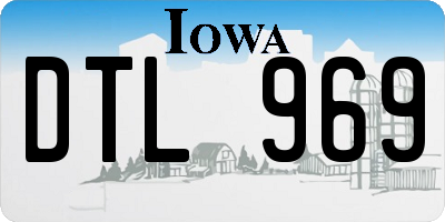 IA license plate DTL969