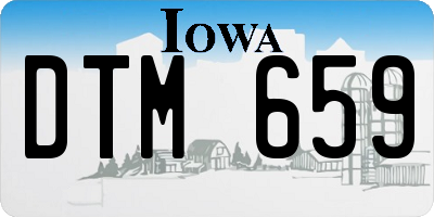 IA license plate DTM659