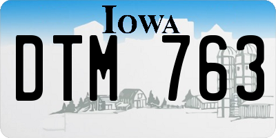 IA license plate DTM763