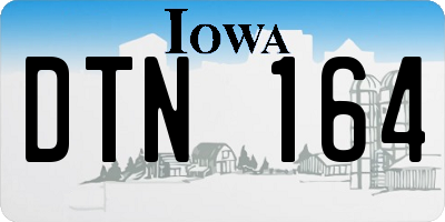 IA license plate DTN164