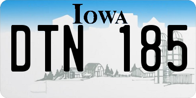 IA license plate DTN185