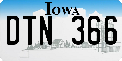 IA license plate DTN366