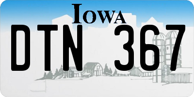 IA license plate DTN367