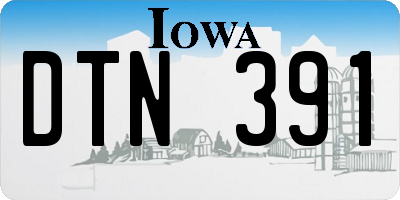 IA license plate DTN391