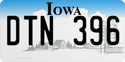 IA license plate DTN396
