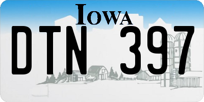 IA license plate DTN397