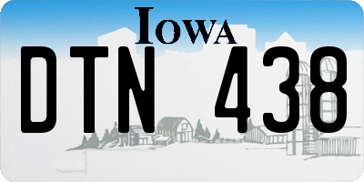 IA license plate DTN438