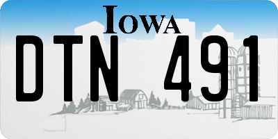 IA license plate DTN491
