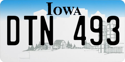 IA license plate DTN493