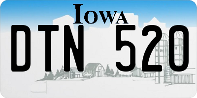 IA license plate DTN520